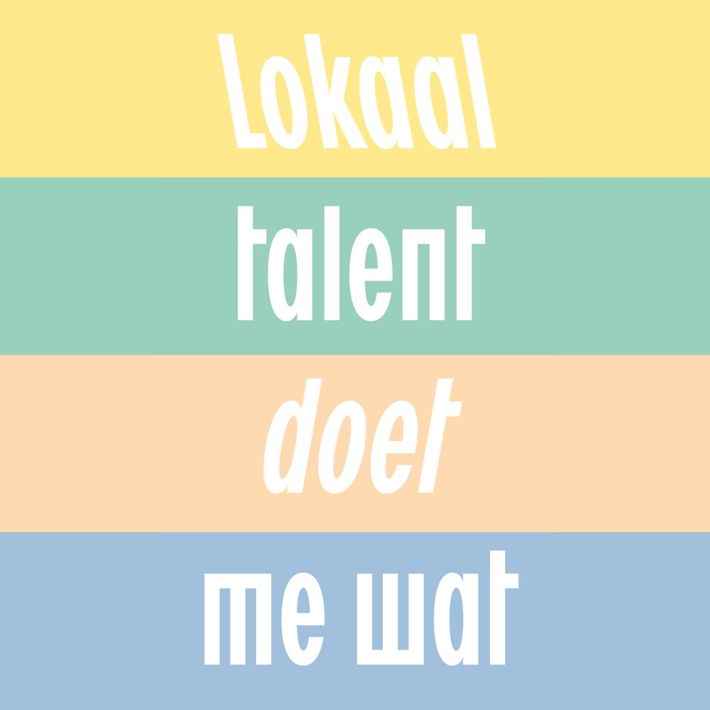 Lokaal talent doet me wat